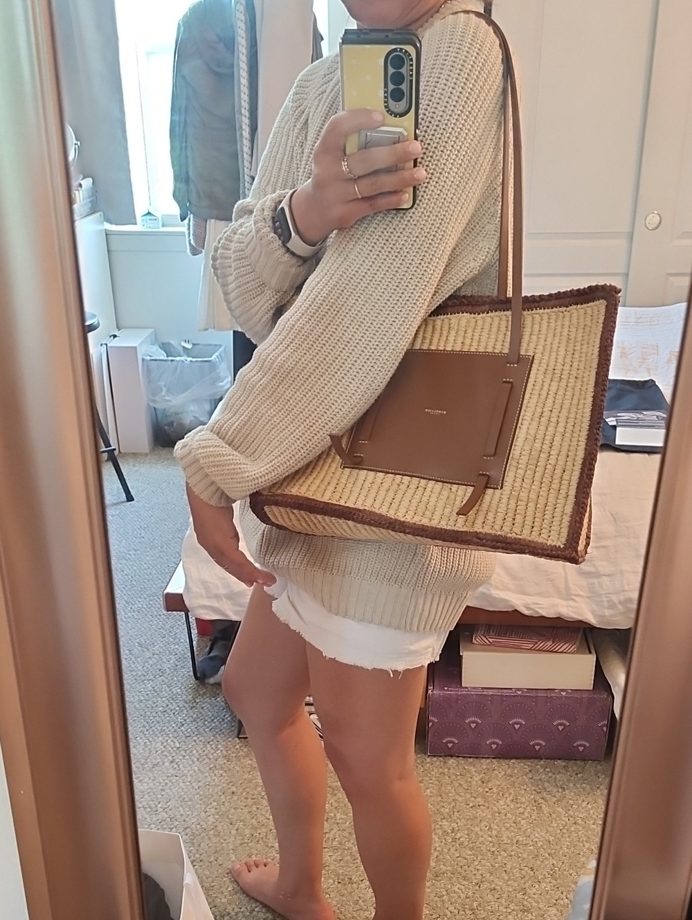 DeMellier Capri Raffia Bag - Picture 2 of 11